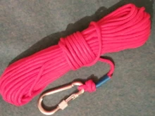 Cuerda de escalada en roca para exteriores, cordón de supervivencia de 20 metros, 6/8MM, accesorios de nailon, cuerda de seguridad de rescate