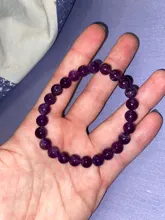 Pulseras de piedra Natural para hombre y mujer, brazaletes de 8mm con ametistas de cuarzo, lapislázuli redondo, brazalete elástico con cuentas, gran oferta