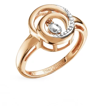 

Gold ring with diamonds sunlight