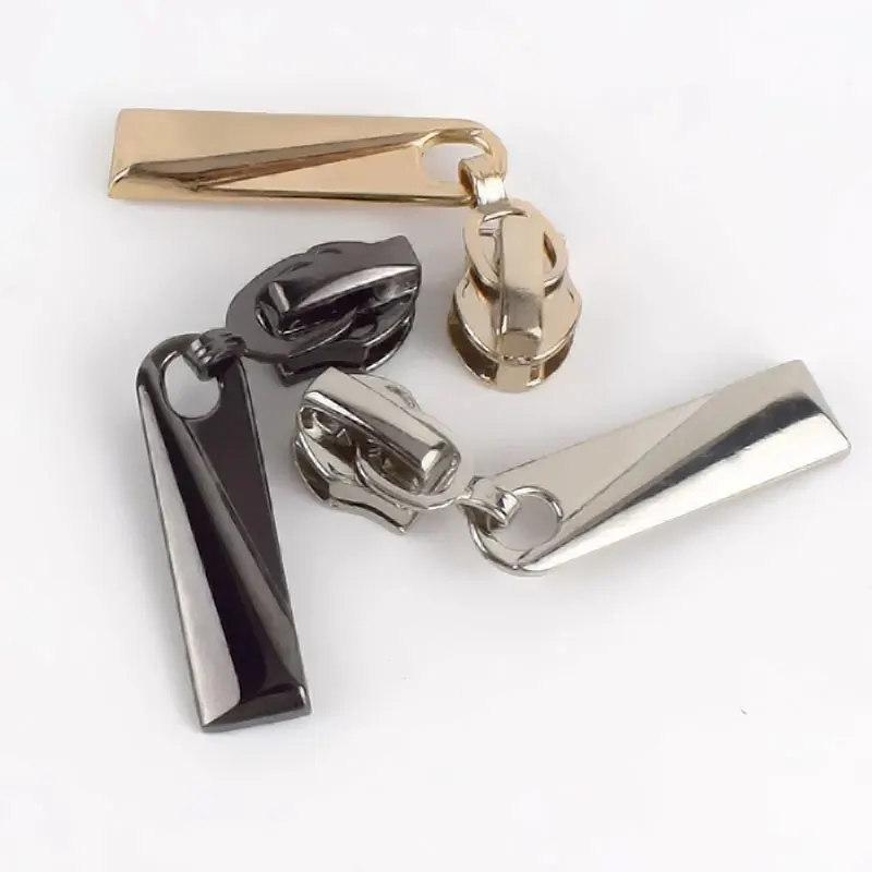 Detachable #5 Metal Auto Lock Zipper Head Pullers for Zipper Sliders Zippers Repair Kits Pull Tab DIY Sewing Accessories