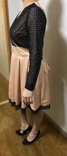 Woman Dress Stitching Mesh Spring Sequin Long-Sleeve Capucines Elegant Ladies Autumn