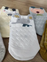 YWHUANSEN-Calcetines de malla de verano para recién nacidos, bonitos calcetines de dibujos animados para niñas, calcetines finos de algodón suave para niños, 5 par/lote