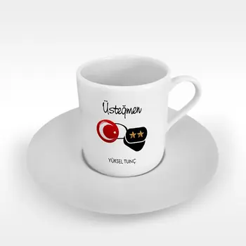 

Personalized Professional Üsteğmen Turkish coffee Cup