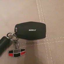 Funda de goma de silicona para coche, funda de cobertura de mando a distancia, juego de soporte para Geely coolray X6 emgrand Global Hawk GX7, accesorios remotos