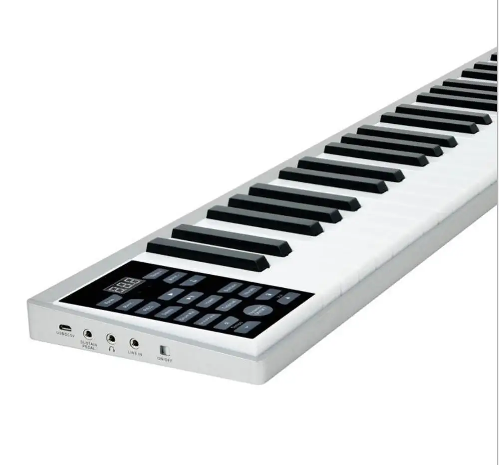 Portable Intelligent Electronic Piano 61-key Electronic Organ Hand Roll Ultra-thin Multifunctional Piano