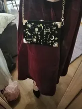 Placa de Metal forma de caja de bolso monedero negro de las mujeres Cadena de bolso de mano de fiesta Kawaii bolso de hombro bandolera cruzada