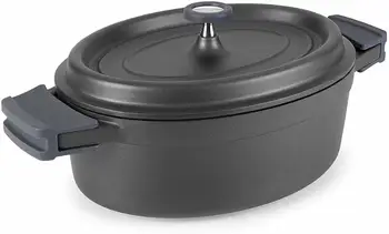 

Lacor-25935-pan Oval foil back cast 31x25 cms-Black