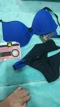 ESSV-bañador rojo de realce, conjunto de bikini de talla grande para mujer, traje de baño sexy acolchado con correa ajustable, bikinis bordeados, ropa de baño de verano