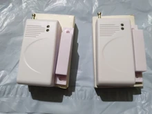 433 MHz 2262 código inalámbrico de la puerta de la ventana Sensor de contacto magnético de la puerta de madera Detector de Alarma para hogar GSM inalámbrico de alarma