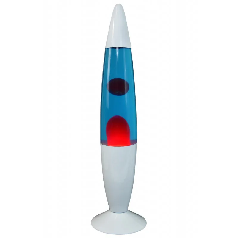 Лава-лампа 48см Розовая/Cиняя(Воск) White