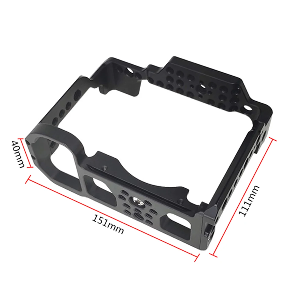JINTU Aluminum Alloy Video Camera Cage Compatible Nikon Z5/Z6/Z7/Z6II/Z7II Video Rig w/ Cold Shoe Mount 1/4 Inch Screw Holes
