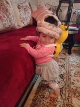 Almohada de protección para la cabeza de bebés, almohada de dibujos animados para bebés, suave de algodón PP, cojín protector para niños pequeños, cuidado seguro para bebés