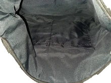 Bolso de hombro de pana para mujer, de tela a rayas, informal, con cremallera, cruzado de lona, Lindo bolso compras