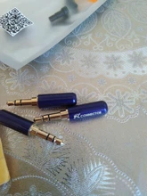 3 uds Jack 3,5mm R conector 3 polos chapado en oro estéreo jack de 3,5mm de auriculares con adaptador de enchufe de cola para fijar el cable estable