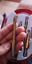 3 Drill-Bit-Set Saw-Tool Hole-Cutter Wood-Cone Step Metal Hss Steel Titanium 6 6