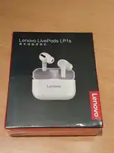 Lenovo-auriculares inalámbricos LP1S con Bluetooth, dispositivo de audio TWS, deportivo, estéreo, HiFi, con micrófono, LP1 S, para teléfonos inteligentes Android e IOS
