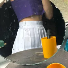 Faldas plisadas Kawaii para mujer, faldas de Color sólido de macarrón, de cintura alta, ropa Harajuku coreana, informal