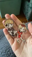 Llavero con anilla de voleibol para niño, Haikyuu, Anime Llavero bonito llavero de dibujos animados sleutelhanger 2020 nuevo llaveros Accesorios