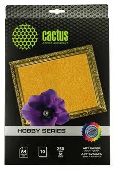 

Photo paper cactus cs-da425010g A4/250g/m2/10L./gold for inkjet printing