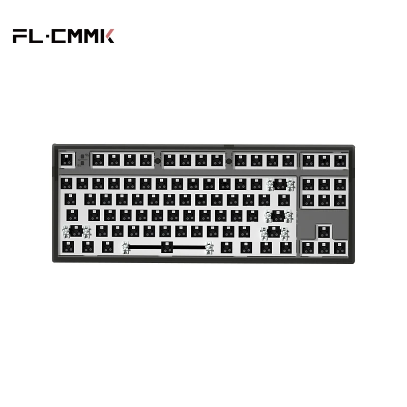 FL·ESPORTS MK870 Kit Bluetooth Wireless 2.4G Three-Mode Keyboard Customization Kit Satellite Axis Full Key Hot Swap 87 Keys korean computer keyboard Keyboards