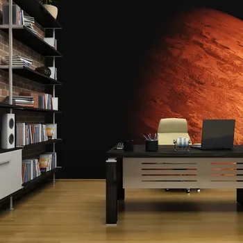 

Wall mural-the light and dark side of a planet-200x154 cm