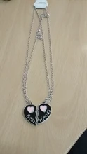 Moda mejor amigos cariño amor colgante Necklace2 uds/conjunto Arco Iris Corazón Roto gargantilla regalo de joyería de Amistad venta al por mayor