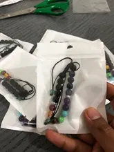 Pulsera clásica de 8mm con cuentas de piedra de Lava para hombre y mujer, cadena de 7 colores, cuerda tejida, Yoga, amistad, joyería ajustable