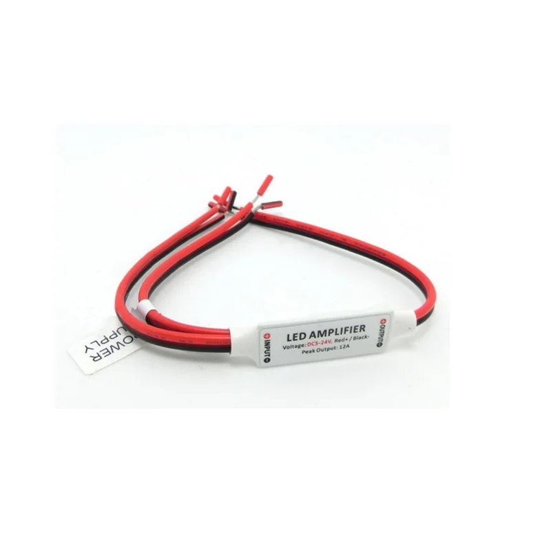 Мини светодиодный усилитель DC5-24V 144W 12A для одного цвета 5050 3528 5630 5730 3014 2835 светодиодные полосы