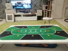 Tablecloth Poker-Accessory Board-Game Rubber Texas-Holdem Casino with Flower-Pattern