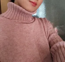 Women Tracksuit Pants Pullovers Sweater-Set Spring Wide-Legs Warm Turtleneck Autumn JXMYY