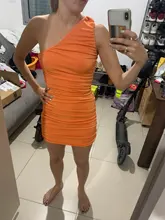 Vestido corto femenino de verano sin mangas, minivestido Sexy ajustado para mujer, color azul, naranja y rojo, 2021