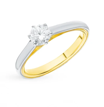 

Silver ring with cubic zirconia sunlight sample 925