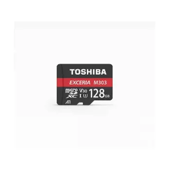 

MicroSDXC Toshiba Exceria M303 128GB flash memory GB UHS-I THN-M303R1280E2