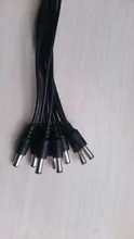 Divisor de energía DC cable para la seguridad de cctv conector de adaptador macho DC hembra a 2/3/4/5/8 adaptador de Cable divisor de conector
