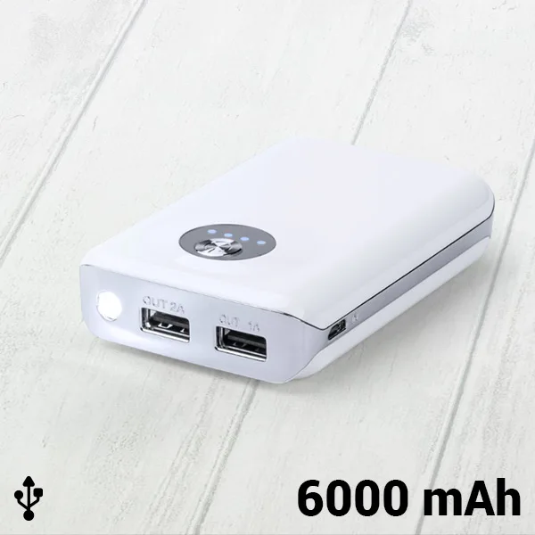  Power Bank with Double USB 6000 mAh 144962