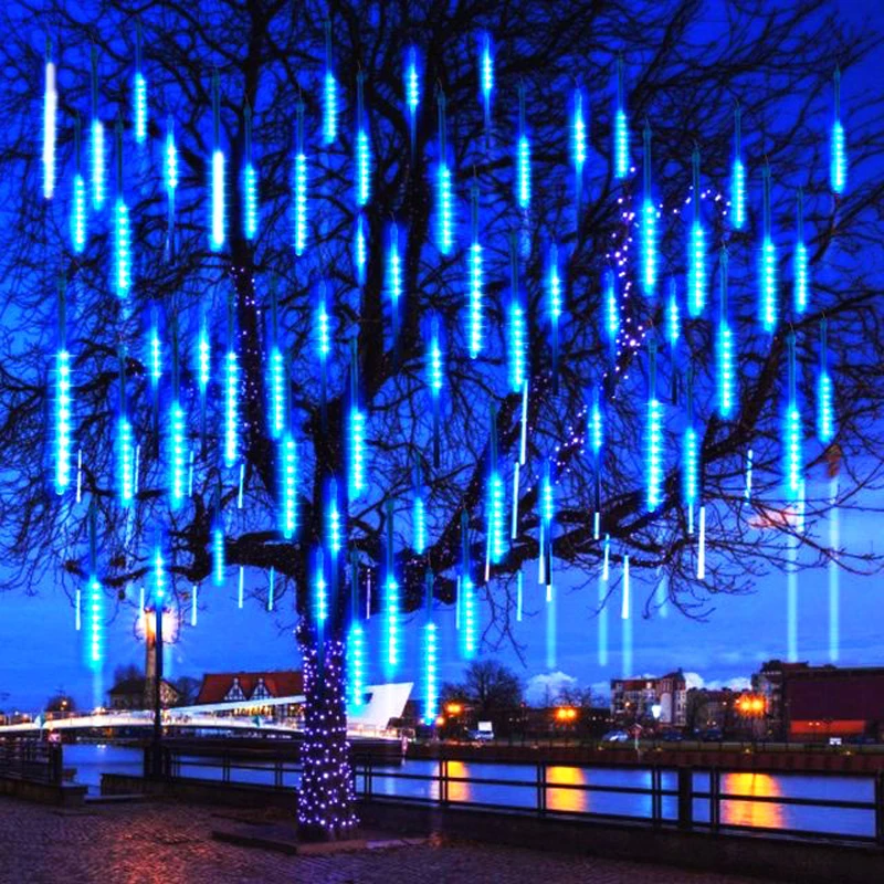 Outdoor LED Meteor Shower Rain String Lights Waterproof Christma light decoration For Garden Street Patio Xmas Tree