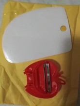 Cortador de masa para pasteles, espátula para raspador de crema de pastel, cortador de pasta, raspador de borde de dientes Irregular, 3 uds.