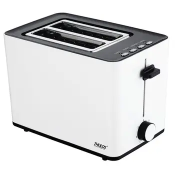 

THULOS, Double Slot Electric Toaster, Functions: Reheat, Cancel and Defrost, Anti-jam protection of bread, toaster