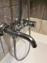 Mixer Tap Faucet-Set Hand-Sprayer Rainfall Shower Frap Bathroom Chrome-F2416 Wall-Mounted