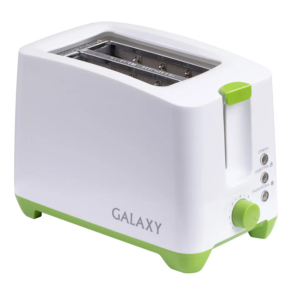 Тостер Galaxy GL 2907 800 Вт теплоизолированный корпус регулятор времени приготовления |