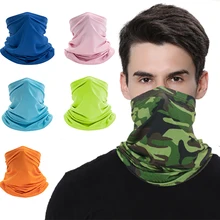 

Solid Cycling Bandana Magic Scarf Multifunction High Elastic Seamless Balaclava Buff Hiking Camping Breathable Neck Warmer Tube