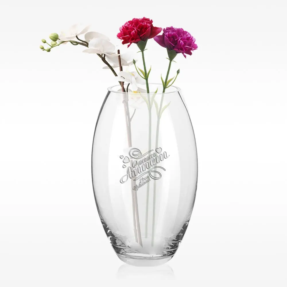 

Personalized Dear Mom Design Decorative Glass Vase (Model 3)