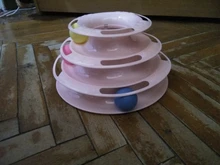 3 Levels Pet Cat Toy Funny Tower Tracks Disc Cat Tracks Toys Training Intelligence Amusement