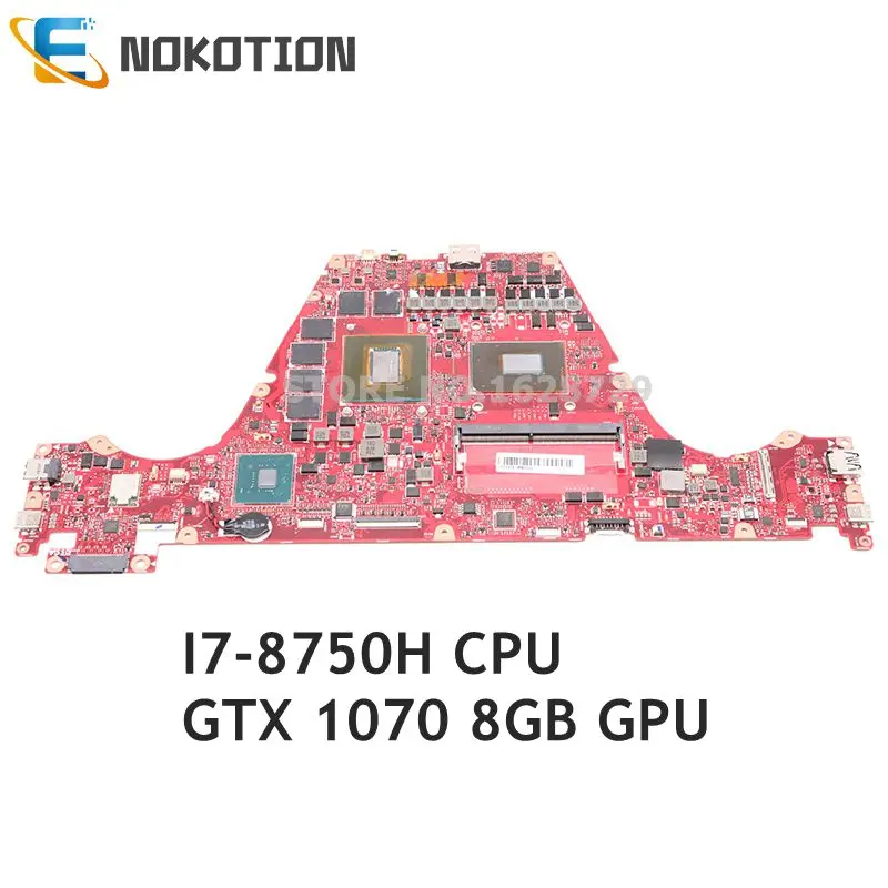NOKOTION GX531GM основная плата для ASUS ROG zephyрус S GX531GS 15,6 дюймов материнская плата для ноутбука SR3YY I7-8750H процессор DDR4 GTX 1070 8 Гб