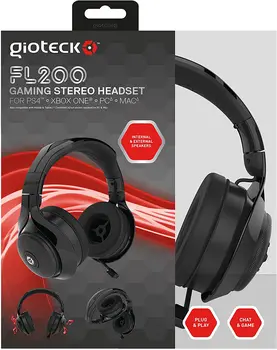 

Headphones-giteck Fl-200 Wired Stereo Headset - Black (PS4/Xbox One/PC/Mac/Playstation vita) [English import]