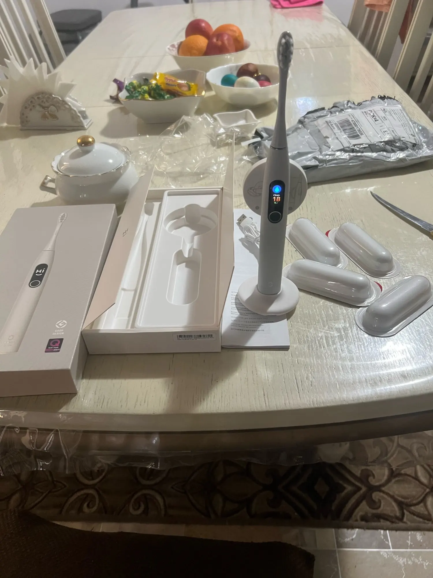 Oclean X Pro Elite Sonic Electric Smart Toothbrush IPX7 Quiet Mark Fast photo review