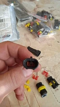 Way-Amp Electrical-Wire-Connector-Plug Super-Seal Waterproof 2-Pin for 2-5sets-Kit 1/2/3-/..