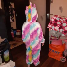 Pajamas Costume Sleepwear Onesies Blanket Unicorn Dinosaur Panda Stich Kigurumi Girls