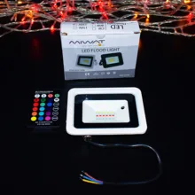 Outdoor Spotlight Projector-Lamp Remote-Controller Rgb Flood Color 100W Led IP68 50W