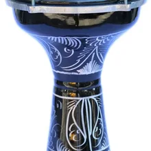 Darbuka – tambour à tête synthétique réglable, Instrument à tambour avec gravure à la main, fabriqué en turquie (8 
